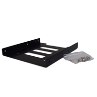 EVO Labs 2.5" to 3.5" Convertor Single SSD Bracket -Black      Key Features: 2.5" to 3.5" bracketPerfect for SSD upgrades in PC desktops Ideal for 2.5" HDD or SSD fitment into 3.5" Drive Bays  Easy and secure 3.5" bay placementScrew fixings supplied as standard