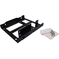EVO Labs 2.5" to 3.5" Convertor Dual SSD Bracket -Black      Key Features: 2.5" to 3.5" bracket for up to 2x 2.5" drivesPerfect for SSD upgrades in PC desktops Ideal for 2.5" HDD or SSD fitment into 3.5" Drive Bays  Easy and secure 3.5" bay placementScrew fixings supplied as standard