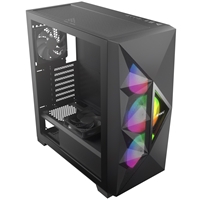 DF800 FLUXThe Ultimate Thermal Performance for Gaming CasesSplash It with Your ColorThe all-new Dark Fleet DF800 FLUX Mid-Tower ATX gaming case forms a different visual effect by its geometrical mesh design and mirror surface materials. The DF800 FLUX provides the best showcase for your gaming gear with its full-view tempered glass side panelThe DF800 FLUX mid-tower gaming case is well equipped with an industry-leading design of advanced ventilation