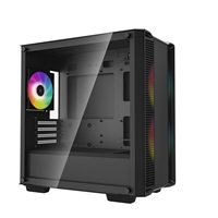 SPACIOUS MID-TOWER CASEThe DeepCool CC360 ARGB Micro-ATX case offers outstanding value with spacious component compatibility