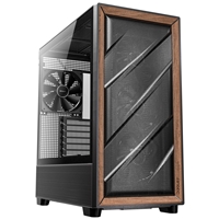 FLUX Mid-Tower PC Gaming Case Black/WoodInnovative Design & Superior AirflowThe FLUX mid-tower case by Antec is built with a cutting-edge airflow system designed to optimize cooling performance. The case features a unique combination of multi-directional vents and a large-area mesh front panel