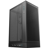 The DeepCool CH270 Digital Black Micro ATX Case is a sleek and modern mini-tower case designed to accommodate up to Micro-ATX motherboards. It features a tempered glass side panel
