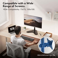 VonHaus Single Monitor Mount and StandAdjust your screen easily for optimum viewing with the fully adjustable VonHaus Single Monitor Mount. More than your average monitor stand